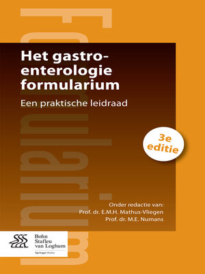 cover image of Het gastro-enterologie formularium